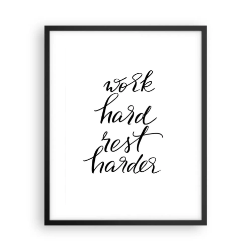 Poszter fehér keretben - Élet egyensúly - 40x50 cm