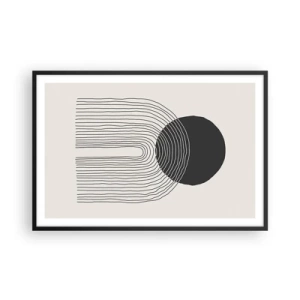 Poszter fehér keretben - Remegés és biztosság - 91x61 cm