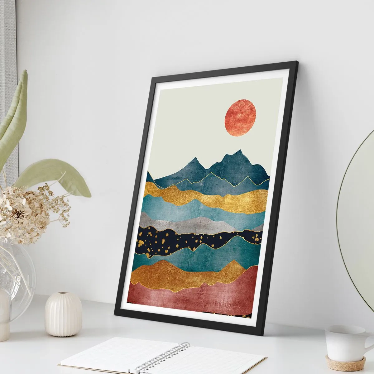 Poszter fehér keretben - A világ keresztmetszete - 30x40 cm