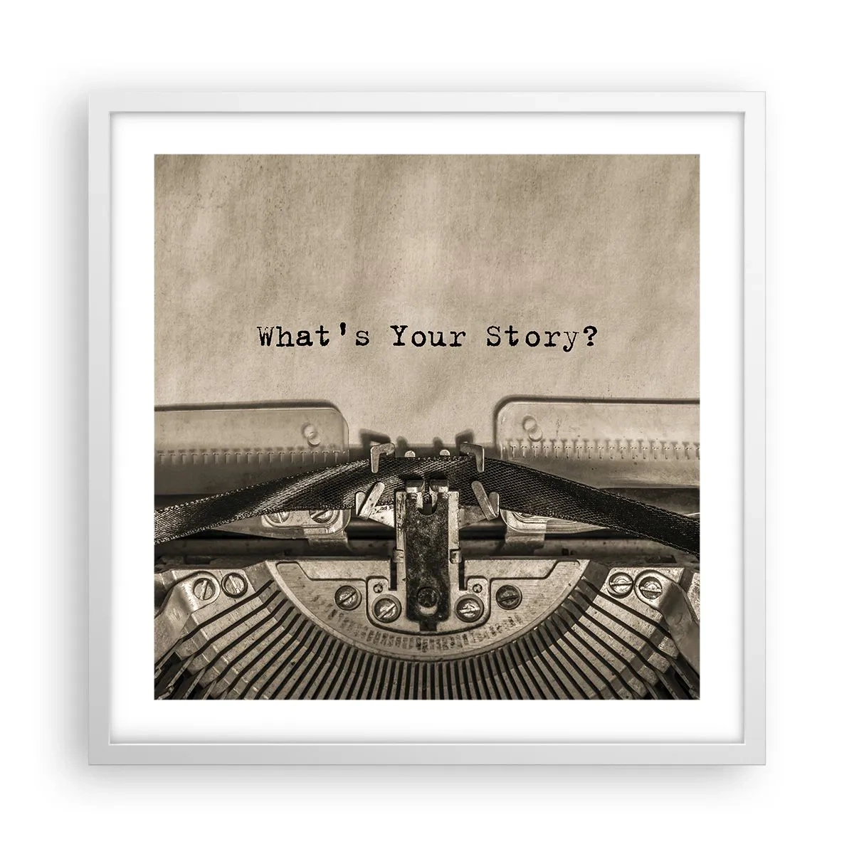 Poszter fekete keretben - Meséld el - 50x50 cm