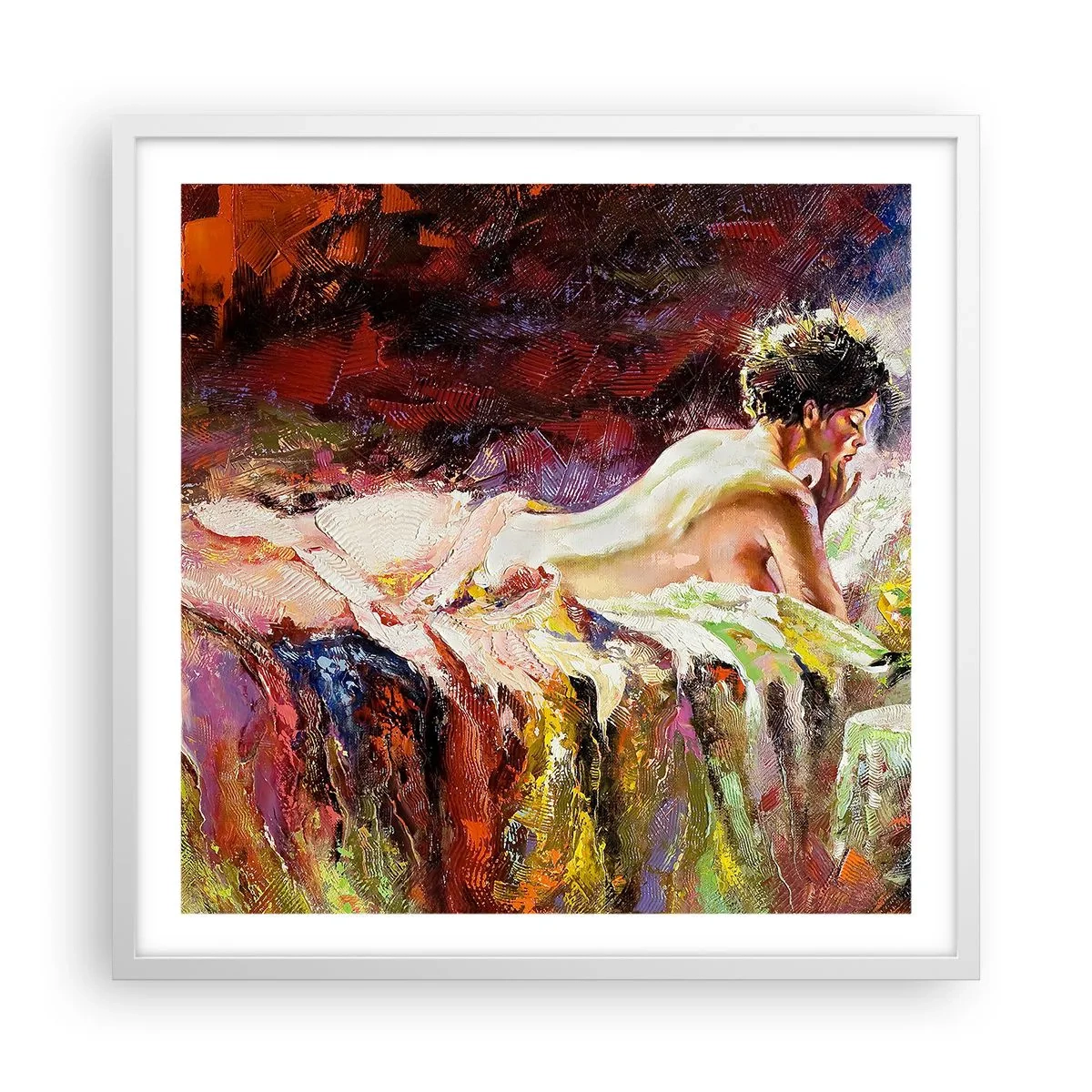 Poszter fekete keretben - Töprengő Vénusz - 60x60 cm