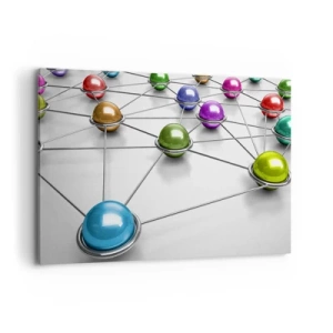 Vászonkép - Kozmikus pókháló - 120x80 cm