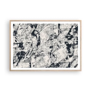 Poszter világos tölgy keretben - Az ellentétek egymásba fonódása - 100x70 cm