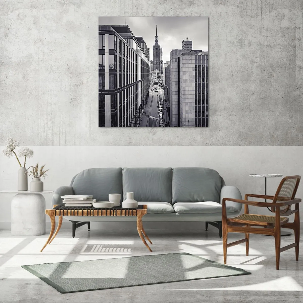 Üveg kép - Varsói völgy - 40x40 cm