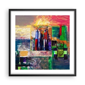 Poszter fehér keretben - Kapcsolatok és érzelmek - 50x50 cm