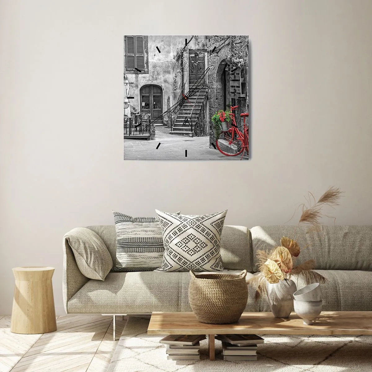 Falióra, Óra - Toszkán sikátor - 40x40 cm