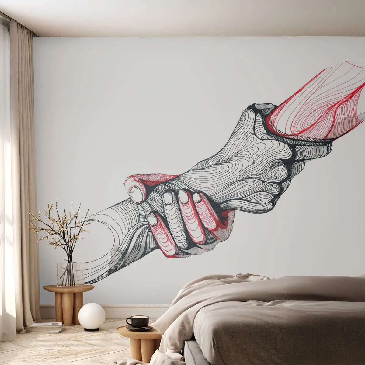 Fotótapéta Premium Canvas - Jó kezekben vagy - Absztrakció, Emberek, Kéz - 100x70 cm