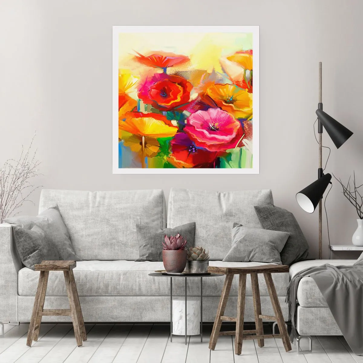 Poszter - Nem csak piros - 40x40 cm