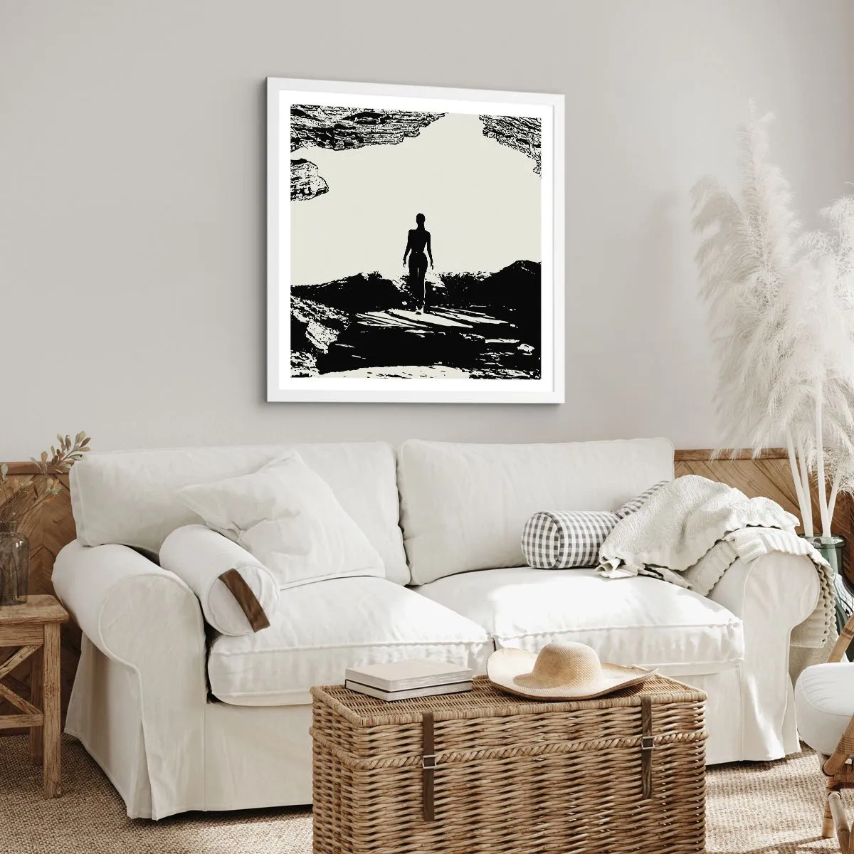 Poszter fekete keretben - Egy új pillantás - 40x40 cm