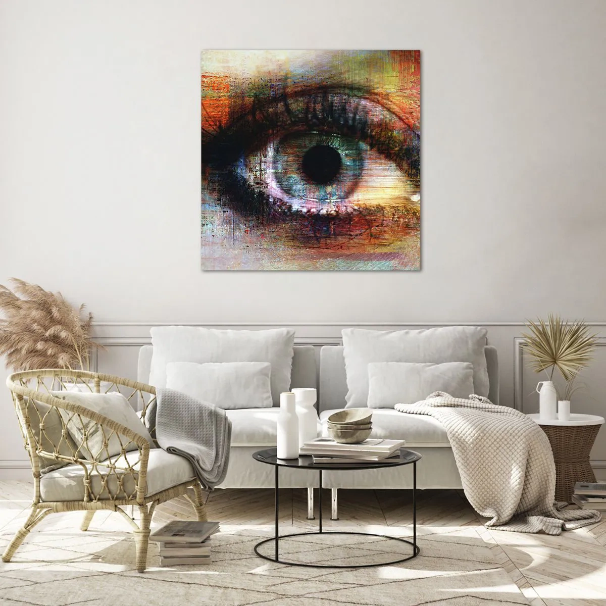 Üveg kép - Beleláthatsz a lélekbe - 60x60 cm