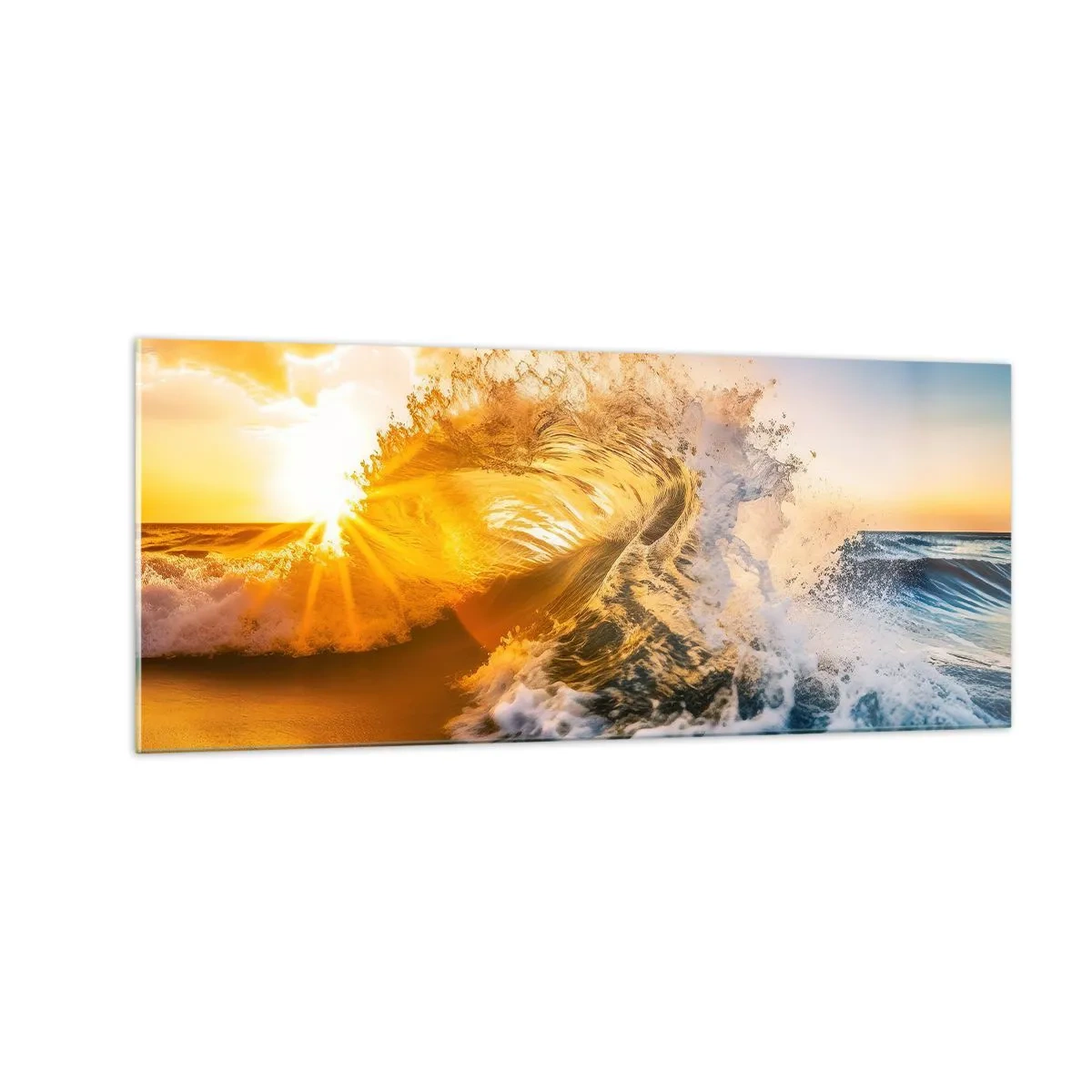 Üveg kép - Játék a homokban - 100x40 cm