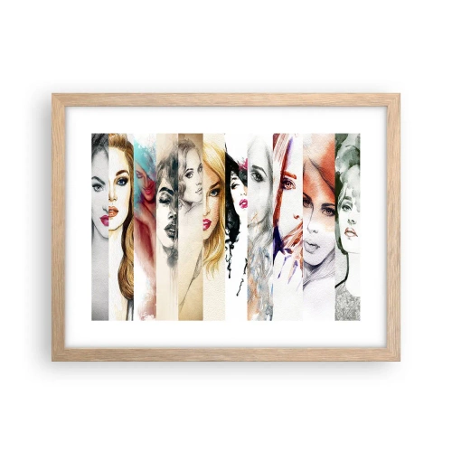 Poszter világos tölgy keretben - És ez mindig TE - 40x30 cm