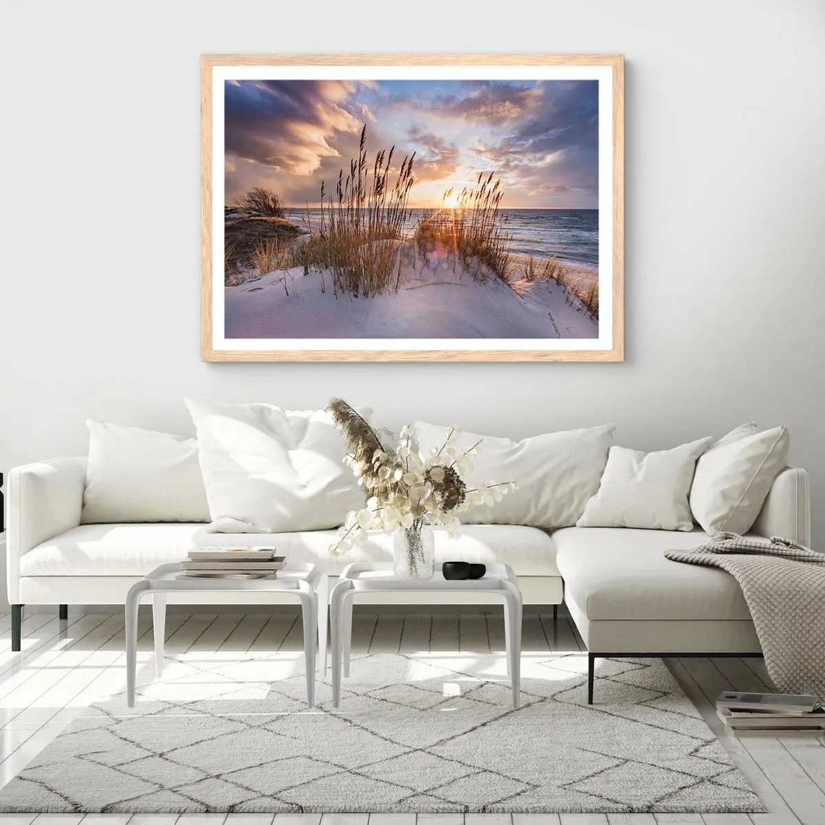 Poszter világos tölgy keretben - Búcsú a naptól és a széltől - 91x61 cm