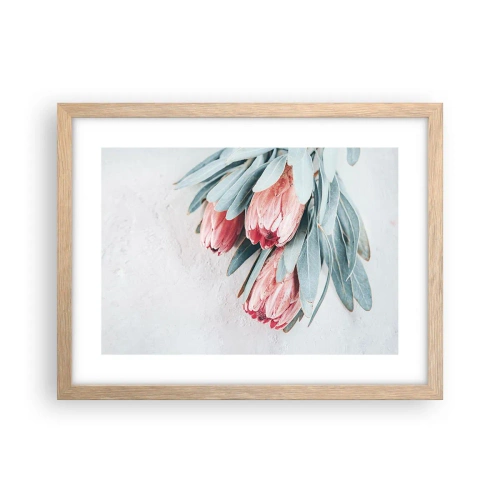 Poszter világos tölgy keretben - Szégyellve saját szépségüket - 40x30 cm