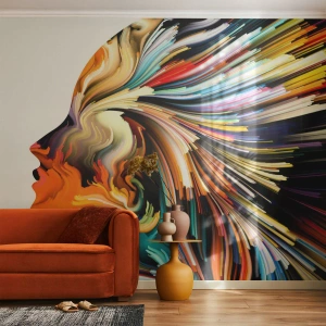 Öntapadós Fotótapéta Deluxe Sticker - A képzelet robbanása - Absztrakció, Nő, Grafika - 300x210 cm