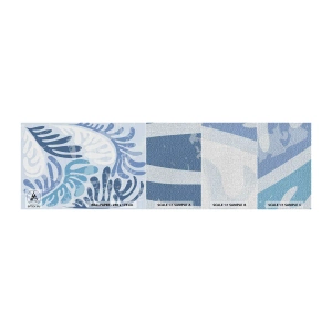 Fotótapéta Minta Premium Canvas - Kék páfrányok - Minimalizmus, Pasztell, Boho - 100x30 cm