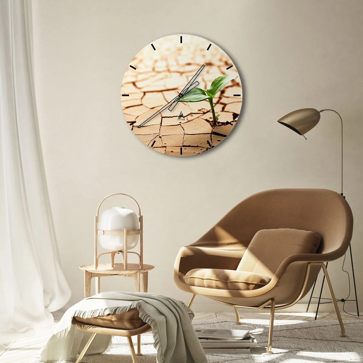 Falióra, Óra - Az élet fékezhetetlen ereje - 40x40 cm