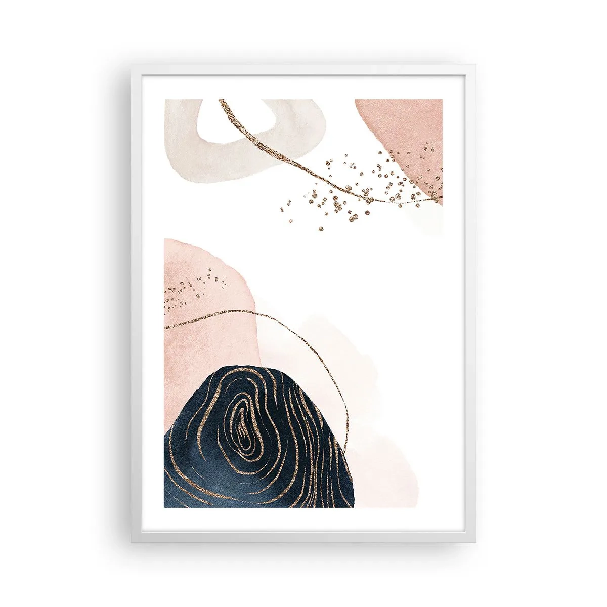 Poszter fekete keretben - Minden folyik - 50x70 cm