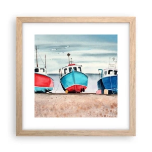 Poszter világos tölgy keretben - Fogásra készen - 30x30 cm