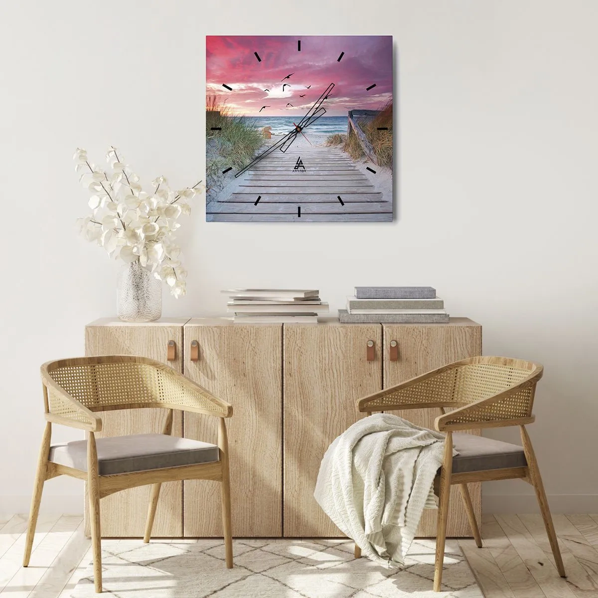 Falióra, Óra - Balti impresszió - 30x30 cm