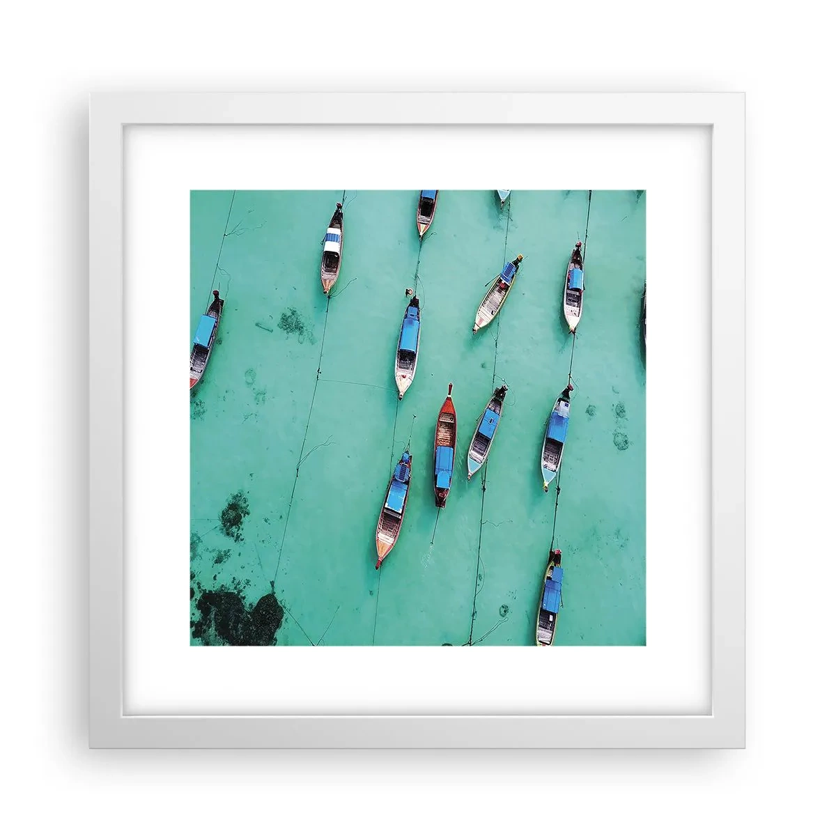 Poszter fekete keretben - Örömteli várakozásban - 30x30 cm