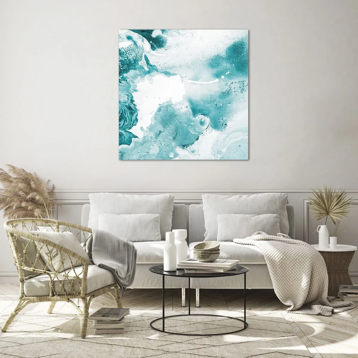 Üveg kép - Kék holtágai - 50x50 cm