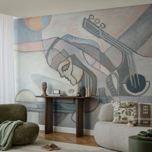 Fotótapéta Premium Sand - A zene erejében - Absztrakció, Kubizmus, Emberek - 250x175 cm