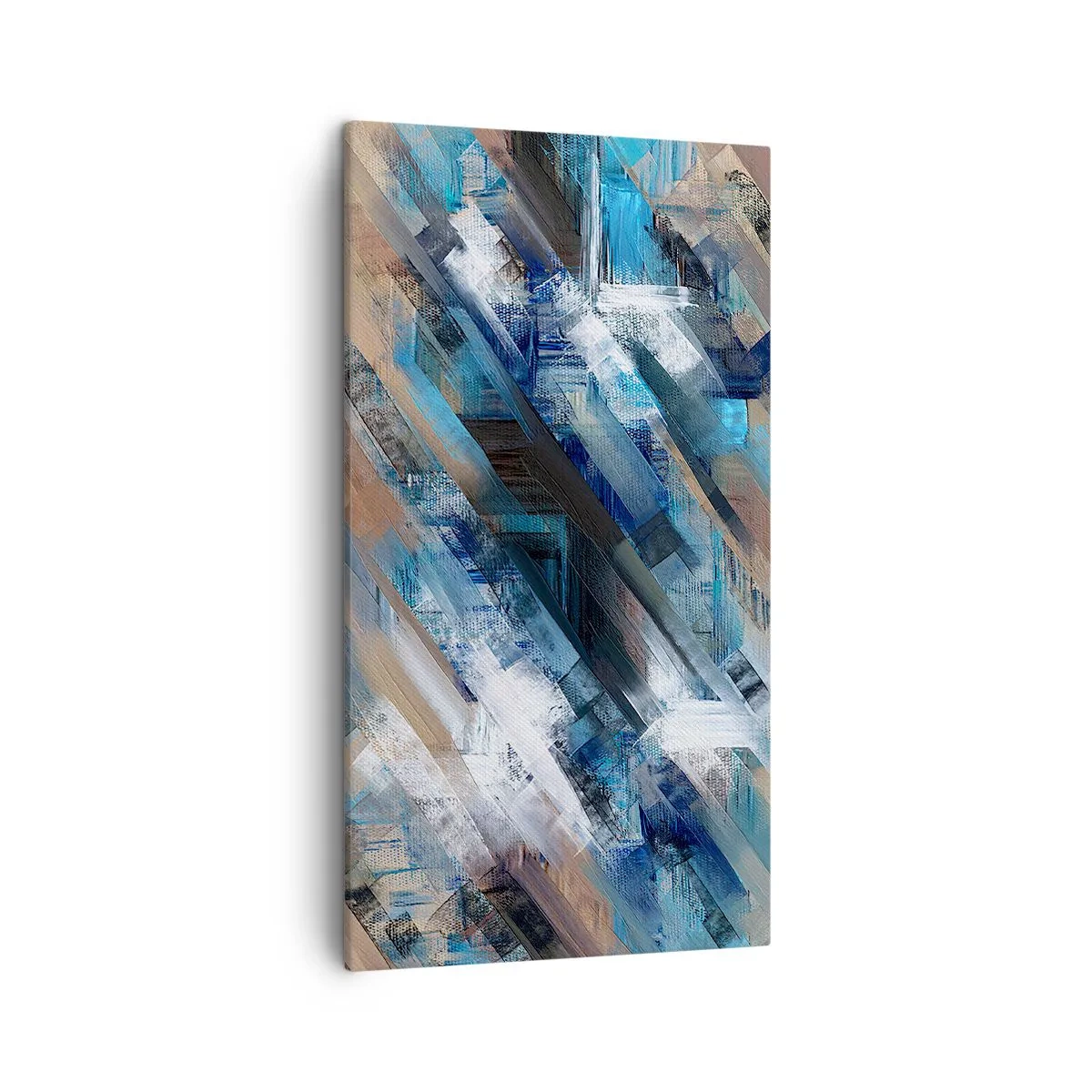Vászonkép - Kék ferdén - 45x80 cm