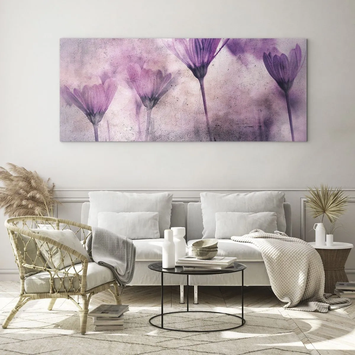 Üveg kép - A virágok álma  - 100x40 cm