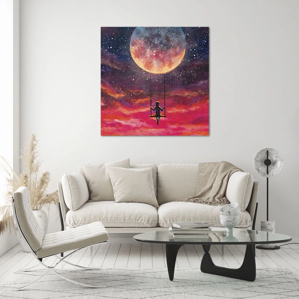 Üveg kép - Álmodozva - 40x40 cm