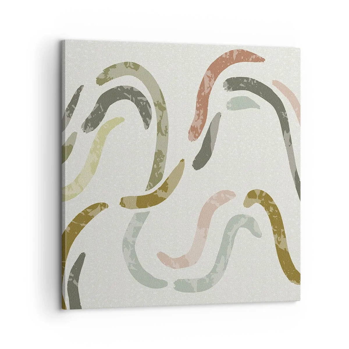 Vászonkép - Az absztrakció vidám tánca - 60x60 cm