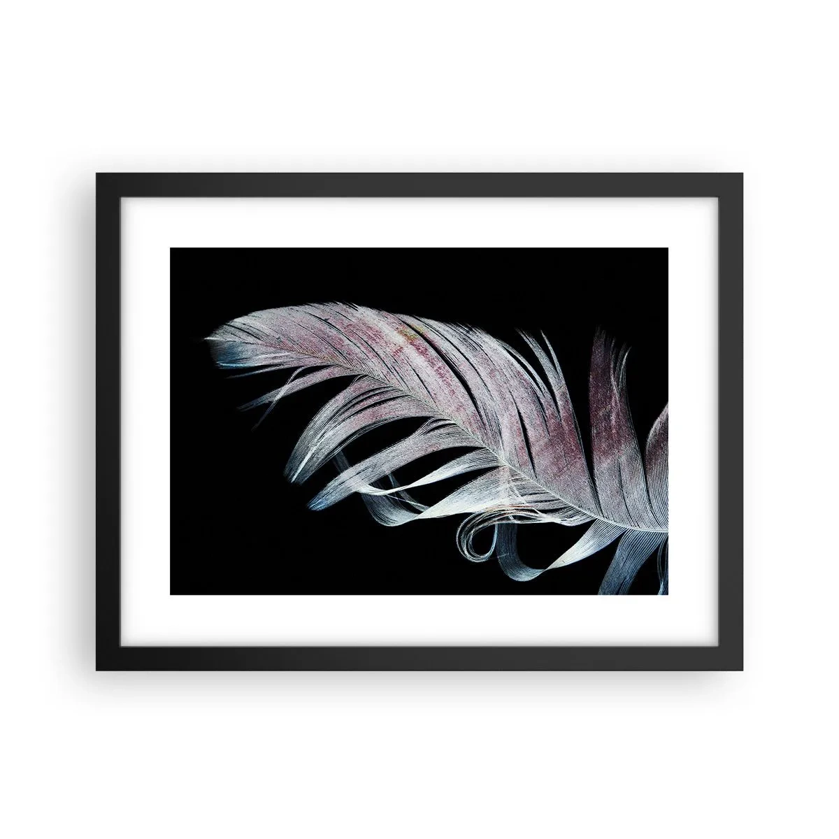 Poszter fehér keretben - Gondolj az érintésre - 40x30 cm