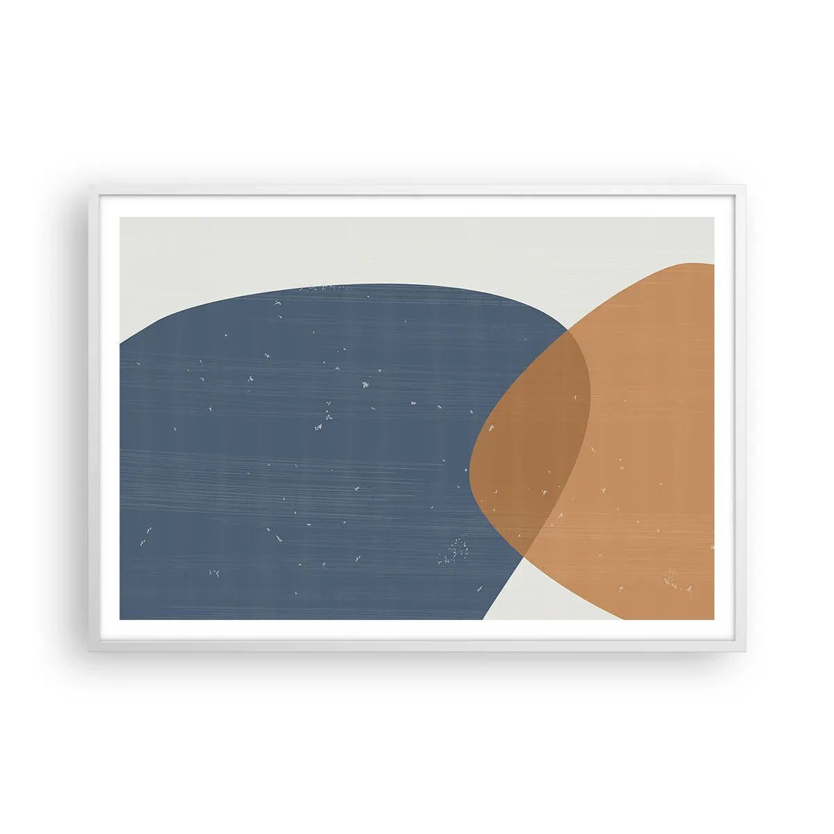 Poszter fekete keretben - Oválisok és hatások - 100x70 cm