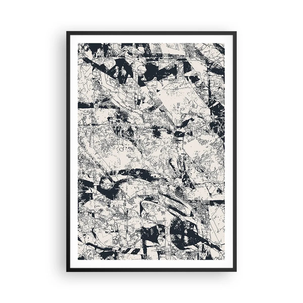 Poszter fehér keretben - Az ellentétek egymásba fonódása - 70x100 cm