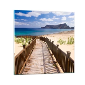 Üveg kép - Vigyél el a boldog szigetekre - 70x70 cm