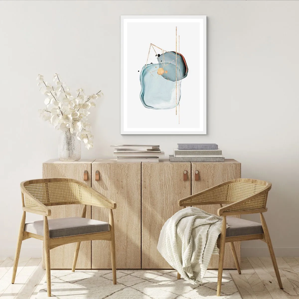 Poszter fekete keretben - Cseppek tanulmánya - 50x70 cm