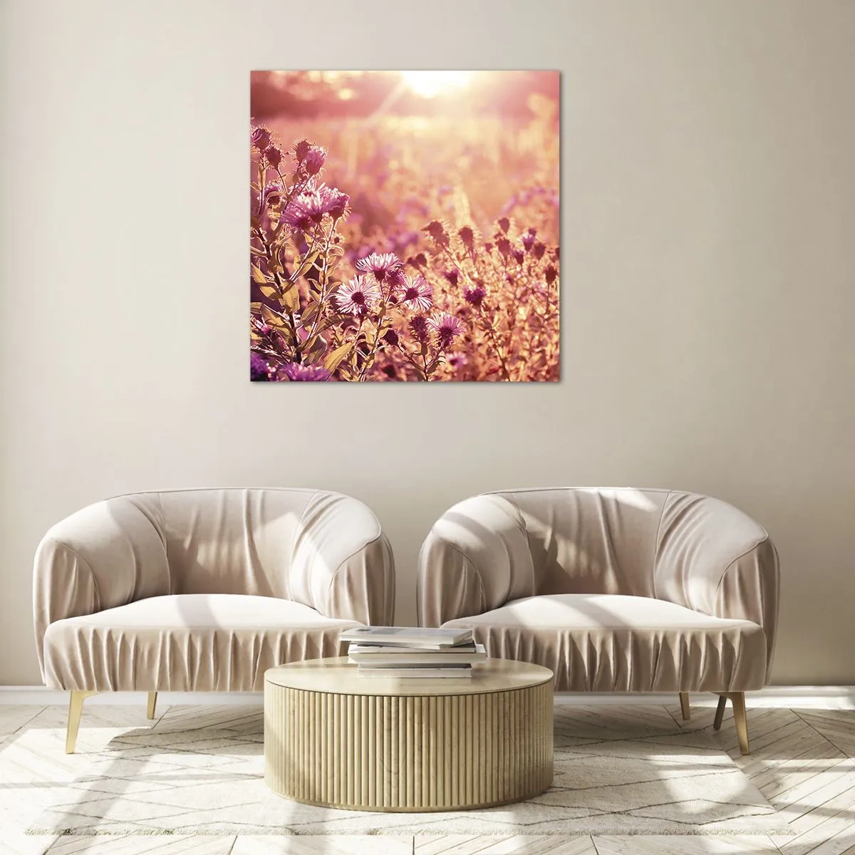 Üveg kép - A nyár elmúlás előtt - 70x70 cm