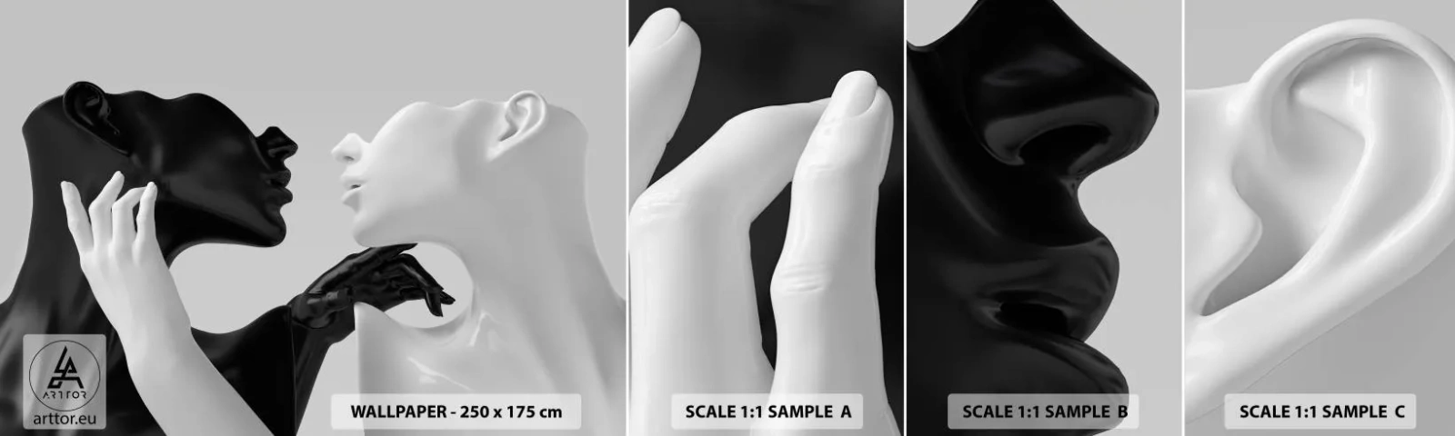 Fotótapéta Minta Standard Eco - Vonzás - Vágy - Absztrakció, Manöken, Szobor - 100x30 cm