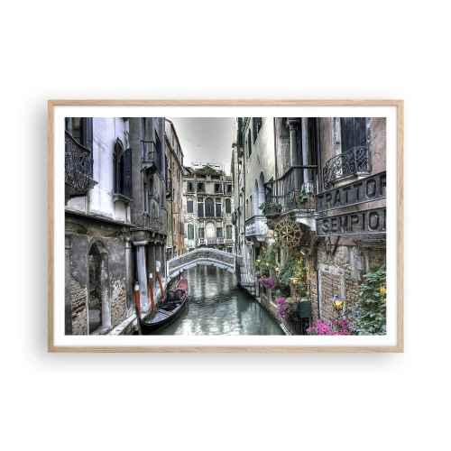 Poszter világos tölgy keretben - Évszázadokon át néma elmélkedésben - 100x70 cm