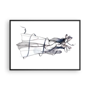 Poszter fehér keretben - Érintés tanulmányozása - 100x70 cm