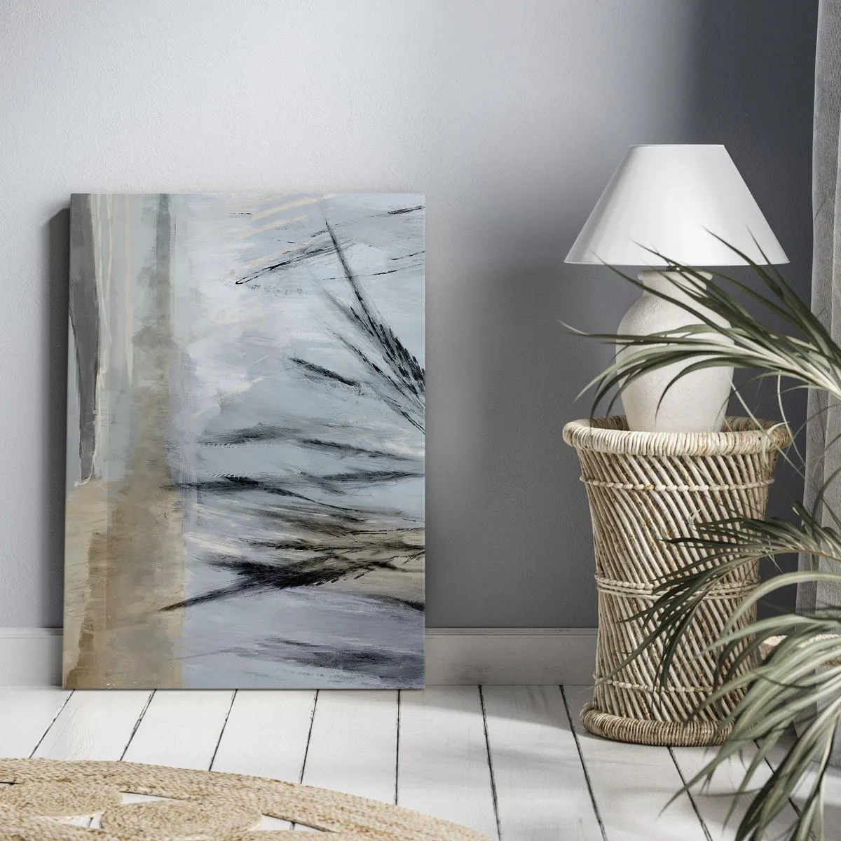 Vászonkép - Téli mezők - 80x120 cm