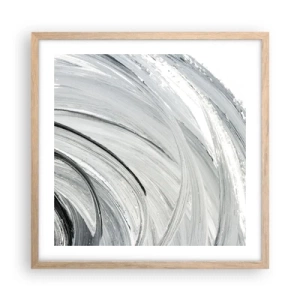 Poszter világos tölgy keretben - Orbitális kompozíció - 50x50 cm