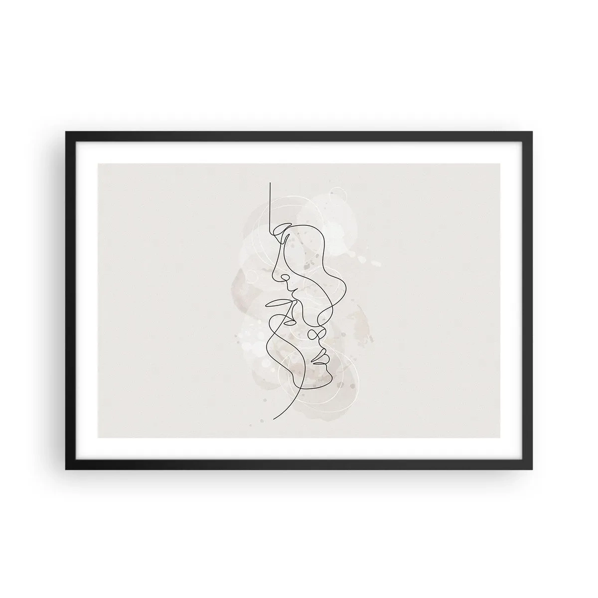 Poszter fehér keretben - Ölelésbe gabalyodva - 70x50 cm