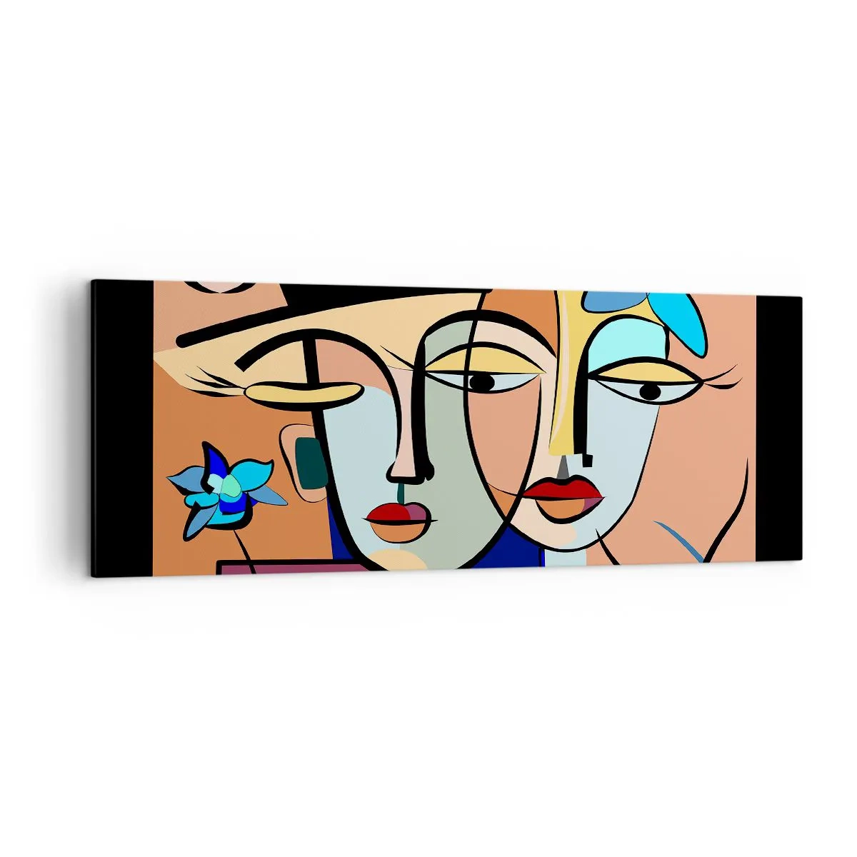 Vászonkép - Picasso randez vous - 140x50 cm