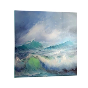 Üveg kép - "A forgószél diadalmasan üvöltött...” - 70x70 cm