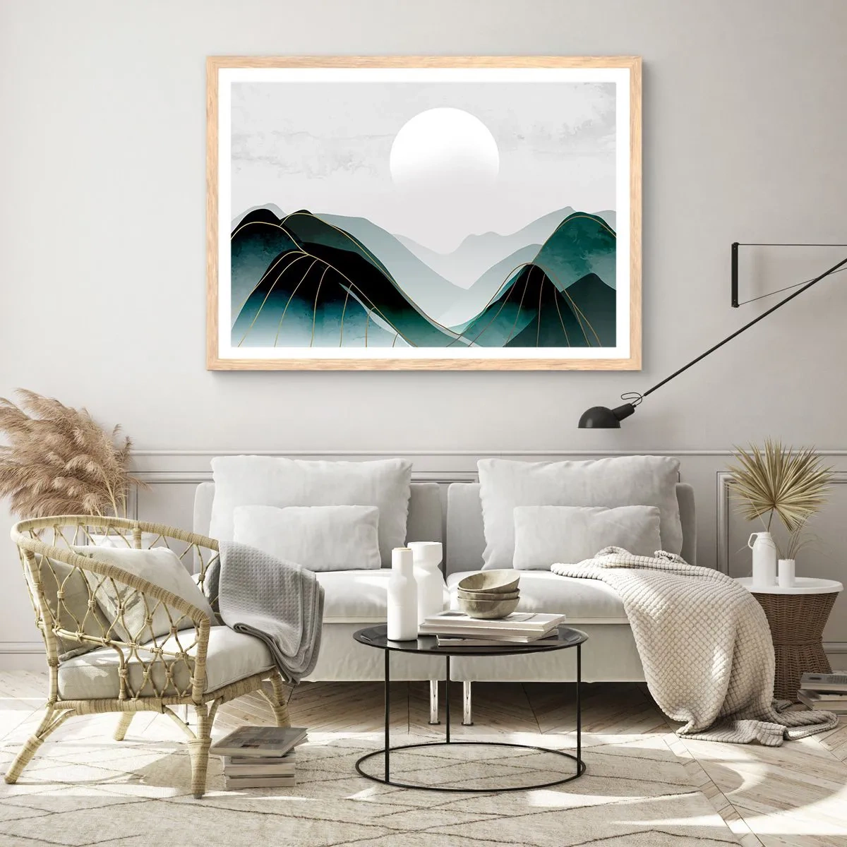 Poszter világos tölgy keretben - Teljes fenségben - 70x50 cm