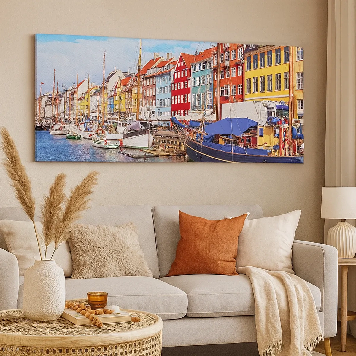 Vászonkép - Örömteli rakpart - 30x30 cm