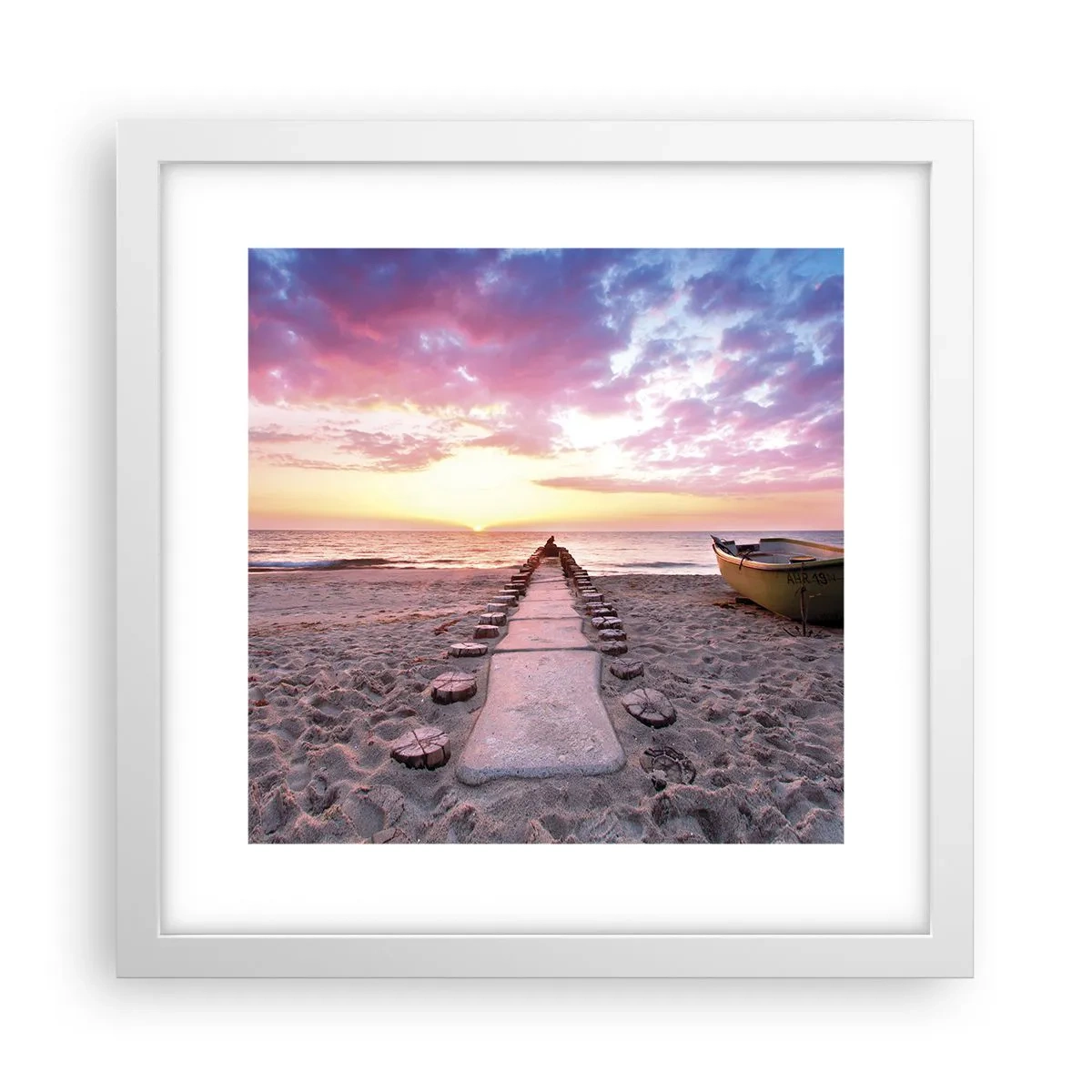 Poszter fekete keretben - Egy pillanatnyi mély élmény - 30x30 cm