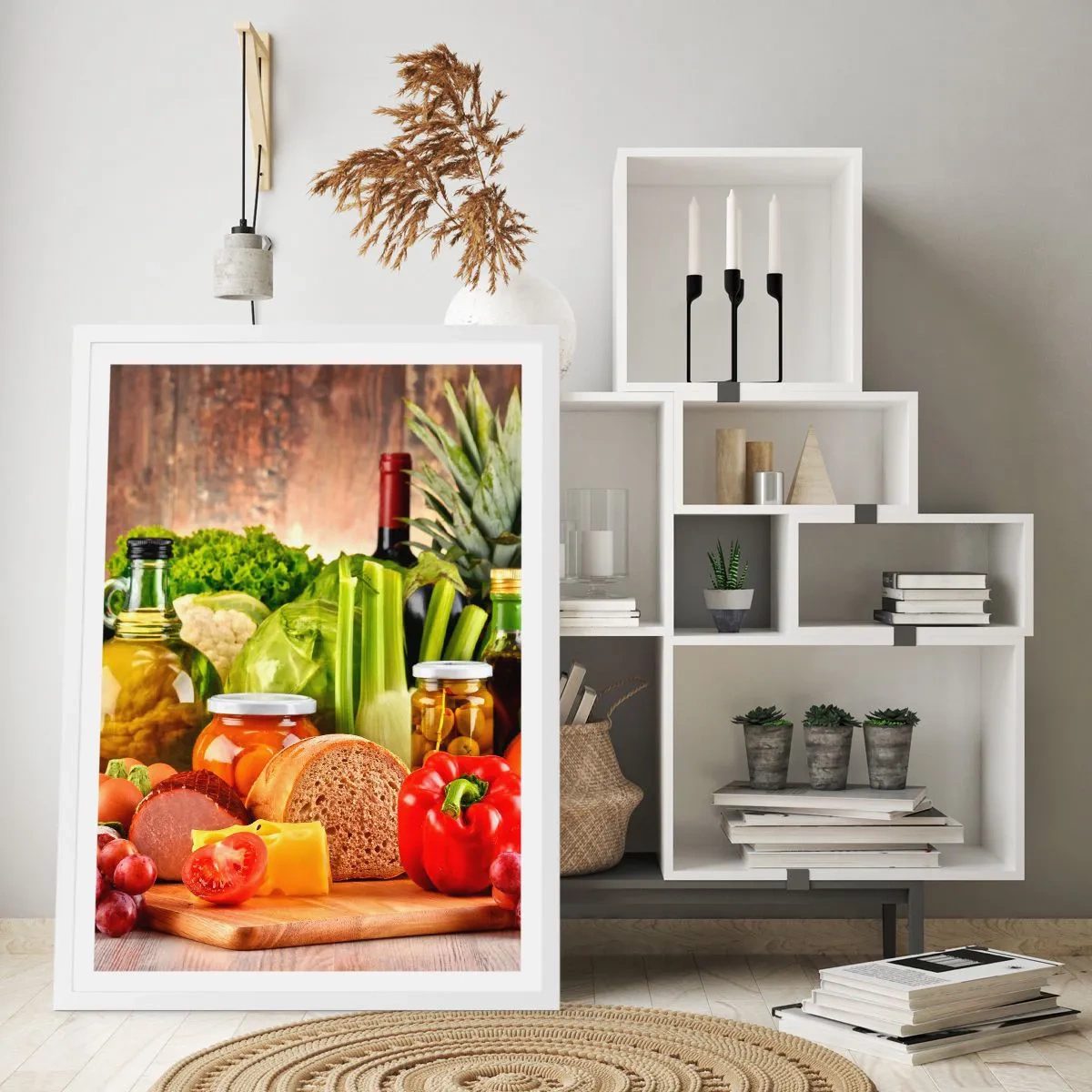 Poszter fekete keretben - Füstölt, sült és pácolt - 40x50 cm