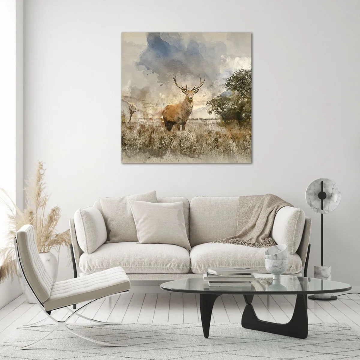 Üveg kép - Becsület – erő – méltóság - 70x70 cm